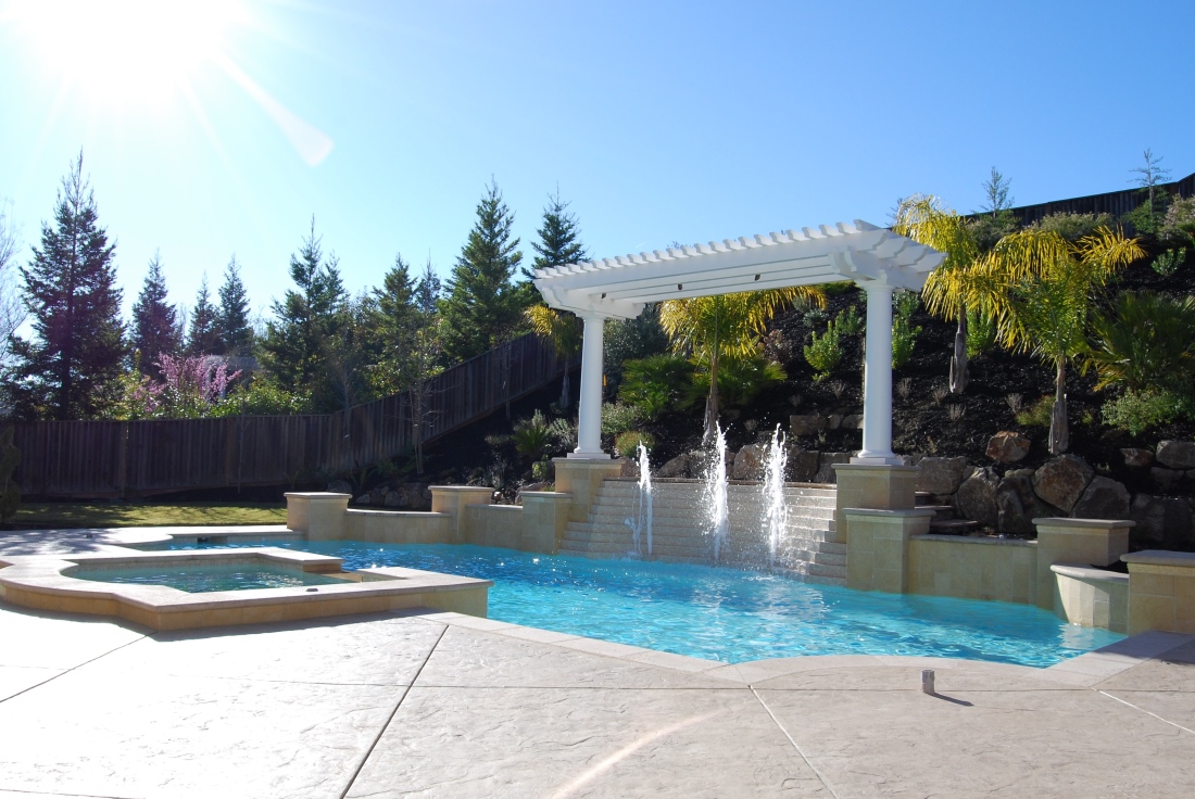 Swimming pool remodel in San Ramon, Danville, Lafayette and Pleasanton